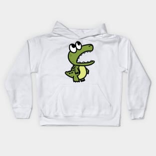 Cute Green Wild Crocodile Animal Kids Hoodie